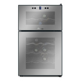 Adega De Vinhos Philco Ph24 Dz 24 Garrafas 2 Portas Negro 127v