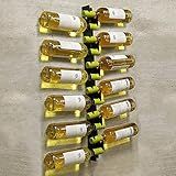 Adega Vertical Barra Vinho 12 Garrafas Aço Preto Fosco