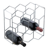 Adega Vinho Colmeia Inox 8 Garrafas Forma 802142