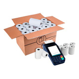 Adegraf Bobina Térmica 57x15 Máquina Cartão Crédito Cx 50 Un Cor Branco