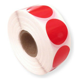 Adegraf Etiquetas Selo Bolinha Colorida 25mm Rolo Com 1000 Adesivos Cor Vermelho