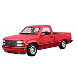 Adequado Para Modelo De Liga De Picape Chevrolet 1 24 Adequado Para Coleção E Exibição Color Red 