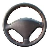 Adequado Para Peugeot 307 SW 2004 2009 Capa De Volante De Carro Capa De Volante Costurada à Mão Antiderrapante Resistente E Durável