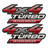 Adesivo 4x4 Turbo Intercooler Hilux 2006 2007 2008 2009 2010