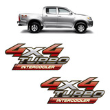 Adesivo 4x4 Turbo Intercooler Toyota Hilux 2006 2007 2008