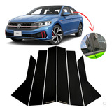 Adesivo Aplique Colunas Vw Jetta Mk7 Tsi Black Piano Coluna