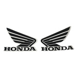 Adesivo Asa Tanque Moto Honda Grande 12 Cm Preto Colorido