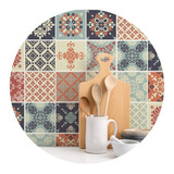 Adesivo Azulejo Hidráulico Português 15x15cm 36un 0 81 M2 Cor Aveiro