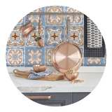 Adesivo Azulejo Hidráulico Português 15x15cm 36un 0 81 M2 Cor Santa Isabel