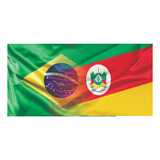 Adesivo Bandeira Brasil E Rio Grande Do Sul 120x60cm Grande
