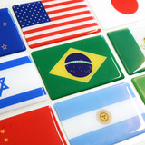 Adesivo Bandeira Brasil Países Estados Resinado