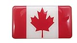 Adesivo Bandeira Do Canada Resinado Tamanho