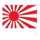 Adesivo Bandeira Japão Antigo Turbo Aspirado Jdm Sticker