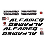 Adesivo Bicicleta Alfameq Tirreno Preto Frete Grátis
