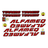 Adesivo Bicicleta Alfameq Tirreno Vermelho