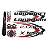 Adesivo Bicicleta Canadian X terra Vermelho Frete Grátis