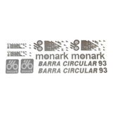Adesivo Bicicleta Monark 93 Barra Circular