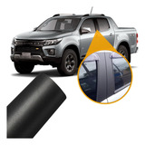 Adesivo Blackout Coluna Porta Preto Fosco Poroso S10 4p