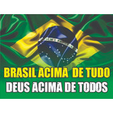 Adesivo Brasil Acima De Tudo Deus