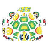 Adesivo Capacete Aberto Agv Blade Turtle Tartaruga