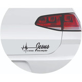 Adesivo Carro Jesus É Minha Salvação Cristão Evangélico