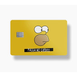 Adesivo Cartão Crédito Débito Frente Homer