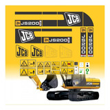 Adesivo Compatível Escavadeira Jcb Js 200