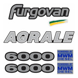 Adesivo Compatível Furgovan 6000 Emblema Resinado