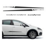 Adesivo Compatível Punto Blackmotion Fibra De Carbono F568 Cor Preto