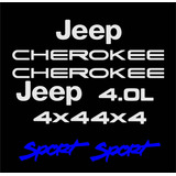 Adesivo Compatível Resinado Jeep Cherokee Sport