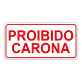 Adesivo Convencional Proibido Carona Retroverso