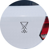Adesivo De Carro Sigilo De Lucifer