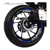 Adesivo De Moto Refletivo Yamaha Factor 150 Brinde