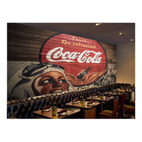 Adesivo De Parede Coca Cola Retrô Vintage Mural 12m Cda93