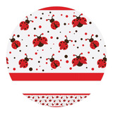Adesivo De Parede Faixa Decorativa Joaninhas 6m X 15cm