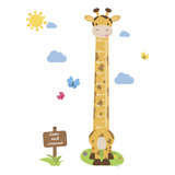 Adesivo De Parede Girafa Régua De