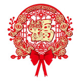 Adesivo De Porta De Ano Novo Chinês Decalques De Estilo D
