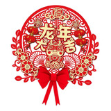 Adesivo De Porta De Ano Novo Chinês Personagens Estilo B