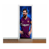 Adesivo De Porta Futebol Messi Barcelona
