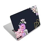 Adesivo De Vinil Para Laptop De 15 6 Polegadas Compatível Com Dell Inspiron 3000 3583 ROG Zephyrus G15 Acer Aspire 3 15 6 Polegadas ASUS ZenBook 15 Lenovo Ideapad 3 15 6 Adesivos De Película Para Laptop Flor Preta