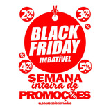 Adesivo Decoração Vitrine Gigante Semana Black Friday