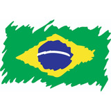 Adesivo Decorativo Bandeira Do Brasil Grande