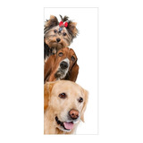 Adesivo Decorativo De Porta Cachorros Pet Shop 2482cnpt