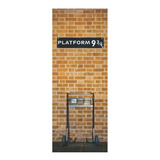 Adesivo Decorativo De Porta Harry Potter Estação 9 3 4 h4 