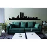 Adesivo Decorativo Parede Skyline Cidade Usa