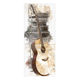 Adesivo Decorativo Porta Violão Música