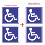 Adesivo Deficiente Físico Cadeirante Para Carro 10x10