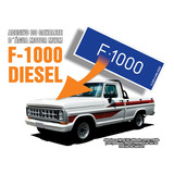 Adesivo Do Cavalete D água Motor Ford F 1000 Diesel Mwm