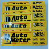 Adesivo Emblema Autometer Auto Meter Cartela