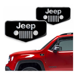 Adesivo Emblema Brasão Jeep Renegade Compass Resinado Res10